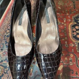 Bandolino Women's Dark Croc-Patterned Heels